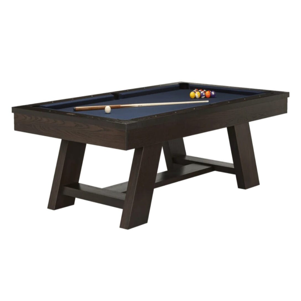Deerfield Dark Walnut Wood Pool Table