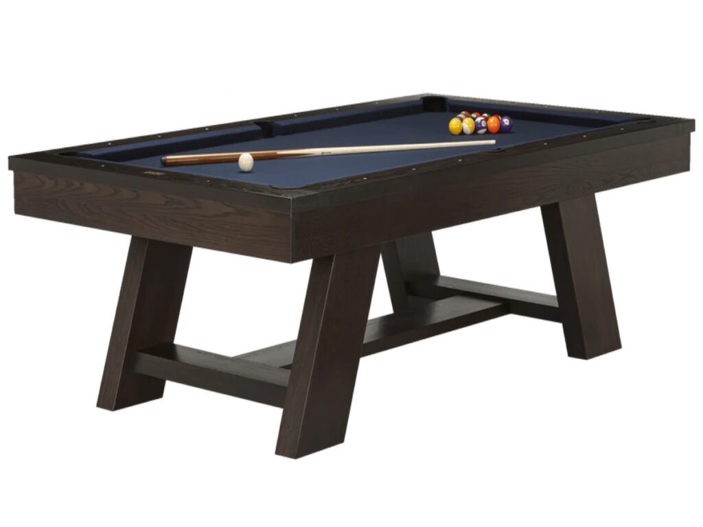 Deerfield Dark Walnut Wood Pool Table