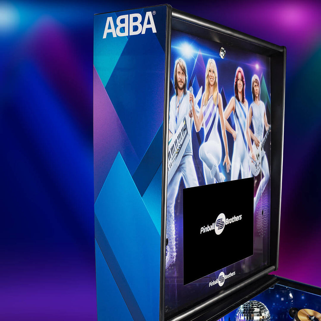 ABBA Arrival Pinball Machine backbox side view