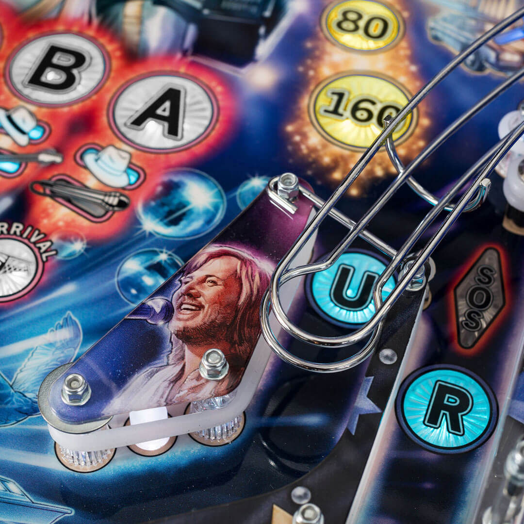 ABBA Pinball Machine lit ABBA target inserts