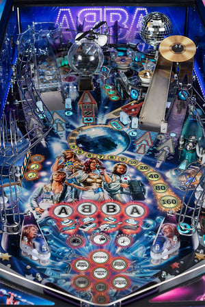 ABBA Pinball Machine playfield from above