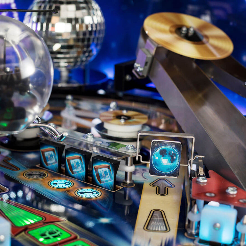 ABBA Pinball Machine upper playfield toys
