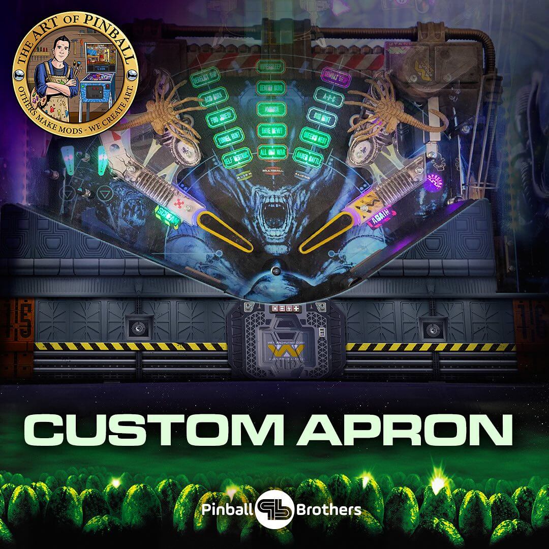 Alien Pinball Machine Ellen Ripley Edition custom apron