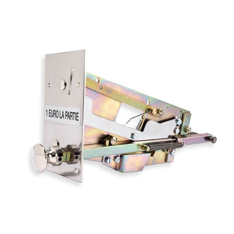 Stainless steel coin mechanism unit for the B60 football table
