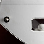 Ball return opening in the white leather side of the B90 football table