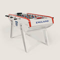 Official England B90 football table in white with England lettering and white legs