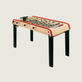 Bonzini wheelchair accessible football table with straight black legs and extra knee clearance
