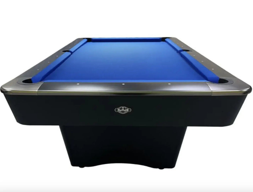 End view of the Buffalo Dominator II in black showing the ball collection box