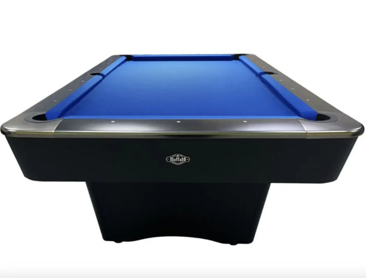 End view of the Buffalo Dominator II in black showing the ball collection box