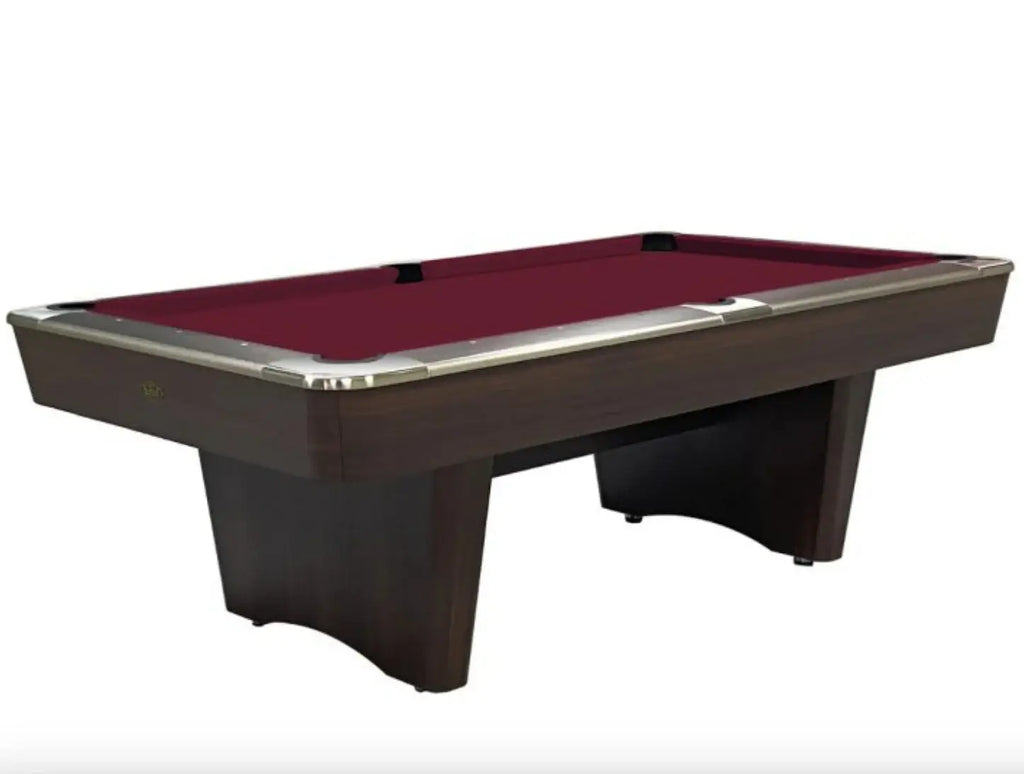 Buffalo Dominator II in walnut with burgundy cloth