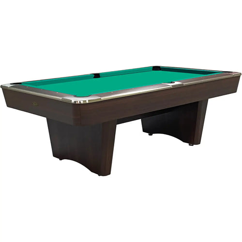 Buffalo Dominator II American pool table in walnut with green cloth