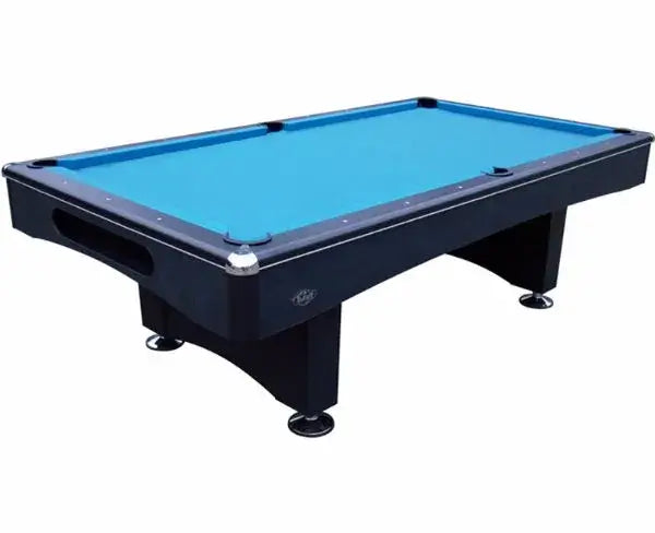 Buffalo Eliminator II American pool table in black with blue cloth