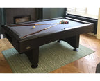 Buffalo Eliminator II Stealth pool table in a bright living space