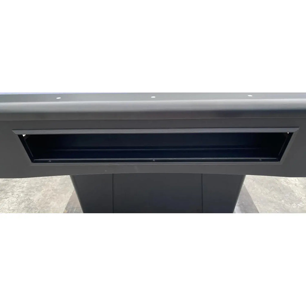 Close-up of the integrated ball collection box on the Buffalo Eliminator III
