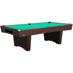 Buffalo Eliminator III American pool table in dark walnut with green cloth
