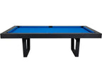 Side view of the Buffalo Harlem pool table in Black Ash