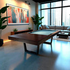 Buffalo Harlem in Walnut used as a dining table in an open-plan room