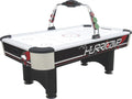 Buffalo Hurricane II 7ft air hockey table with white playing field and chrome overhead scoreboard