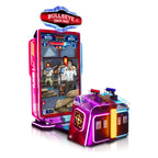 Bullseye Crack Shot DX two player shooting arcade machine with tall LED-framed screen and gun console