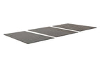 Cornilleau Classic Outdoor Pool Dining Table in White frame with the stone-effect dining tabletop fitted over the playing surface