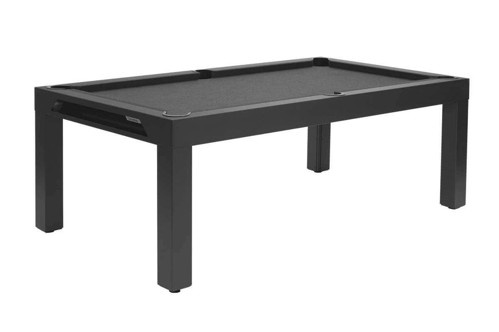 Cornilleau Classic Outdoor Pool Table in Charcoal Grey frame, playing surface and pockets visible with no dining top fitted