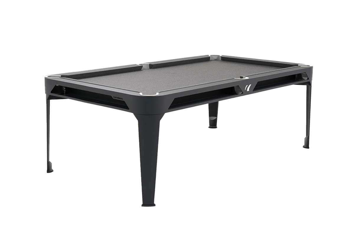 Cornilleau Hyphen Outdoor 7ft American pool table in Black with dark grey cloth