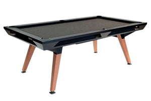 Black Cornilleau Origin outdoor pool table, front view