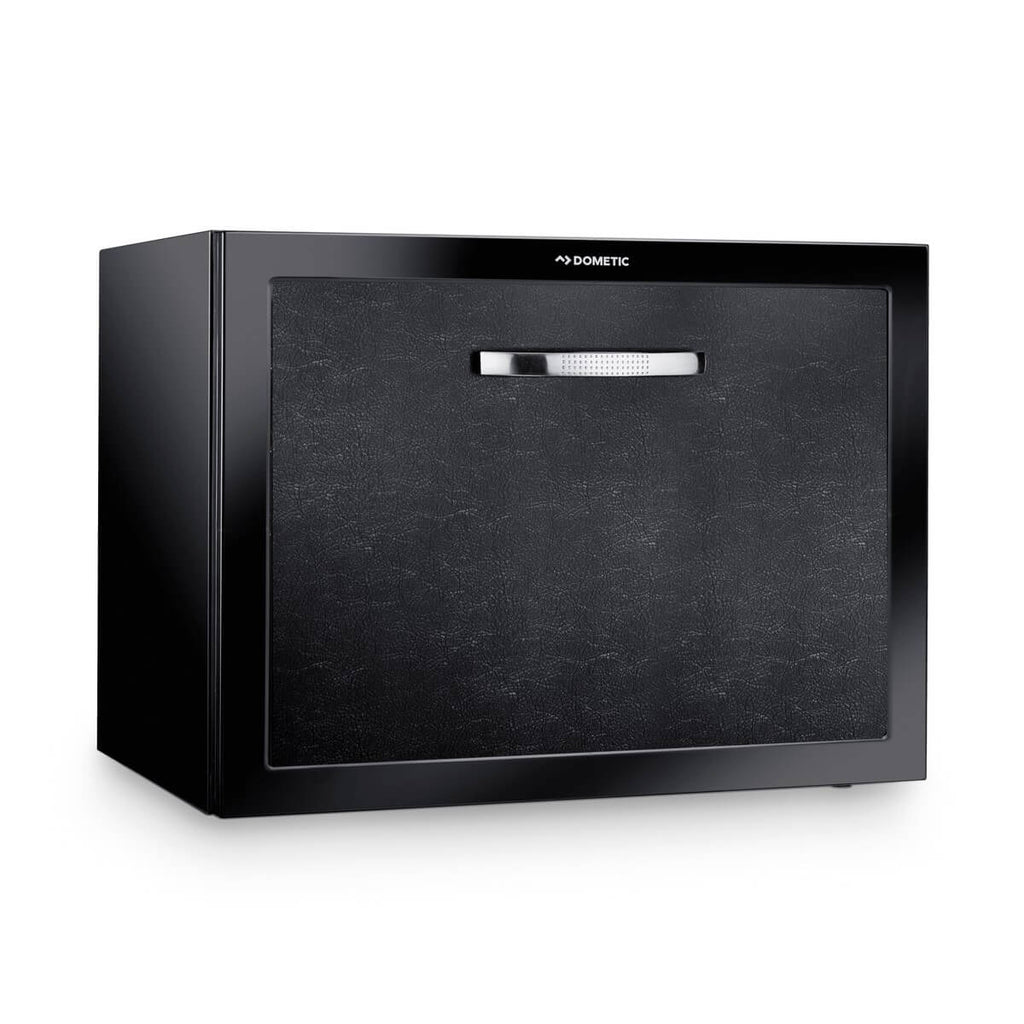Front view of the Dometic DM50 drawer minibar