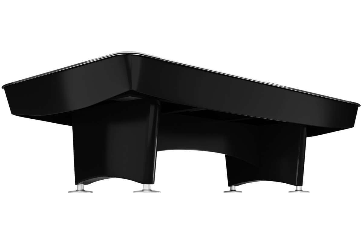 Second view of the Dynamic II 9ft American pool table in shining black