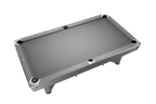 Dynamic IV American pool table in light grey, viewed from above