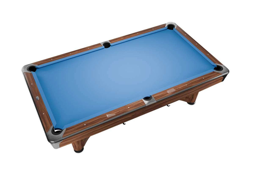Modern brown Dynamic IV with blue cloth, viewed from above