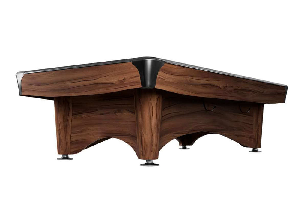 Close-up of the modern brown cabinet finish on the Dynamic IV