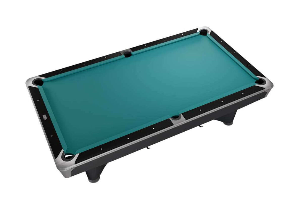 Shining black Dynamic IV with green Simonis cloth, viewed from above