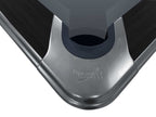 Close-up of a corner pocket on the Dynamic Axion 9ft pool table