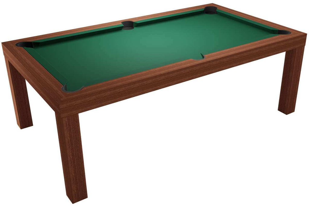 Dynamic Mozart 7ft pool table in Mahogany finish with green playing cloth