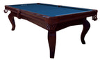 Dynamic Salem 8ft American slate bed pool table in walnut with royal blue cloth