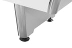 Leg and cabinet detail on the 8ft Dynamic Triumph matt white pool table