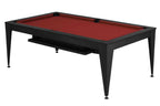 Dynamic Vancouver III American 7ft Pool Table in Black finish with burgundy cloth, alternate angle
