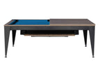 Dynamic Vancouver III American 7ft Pool Table in Black/Brown finish with blue cloth, alternate angle