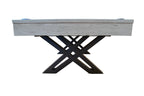 X-frame metal leg detail on the Dynamic X-Con 8ft pool table