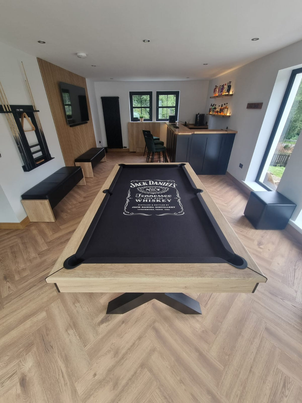 FMF Xcalibur slate bed pool dining table