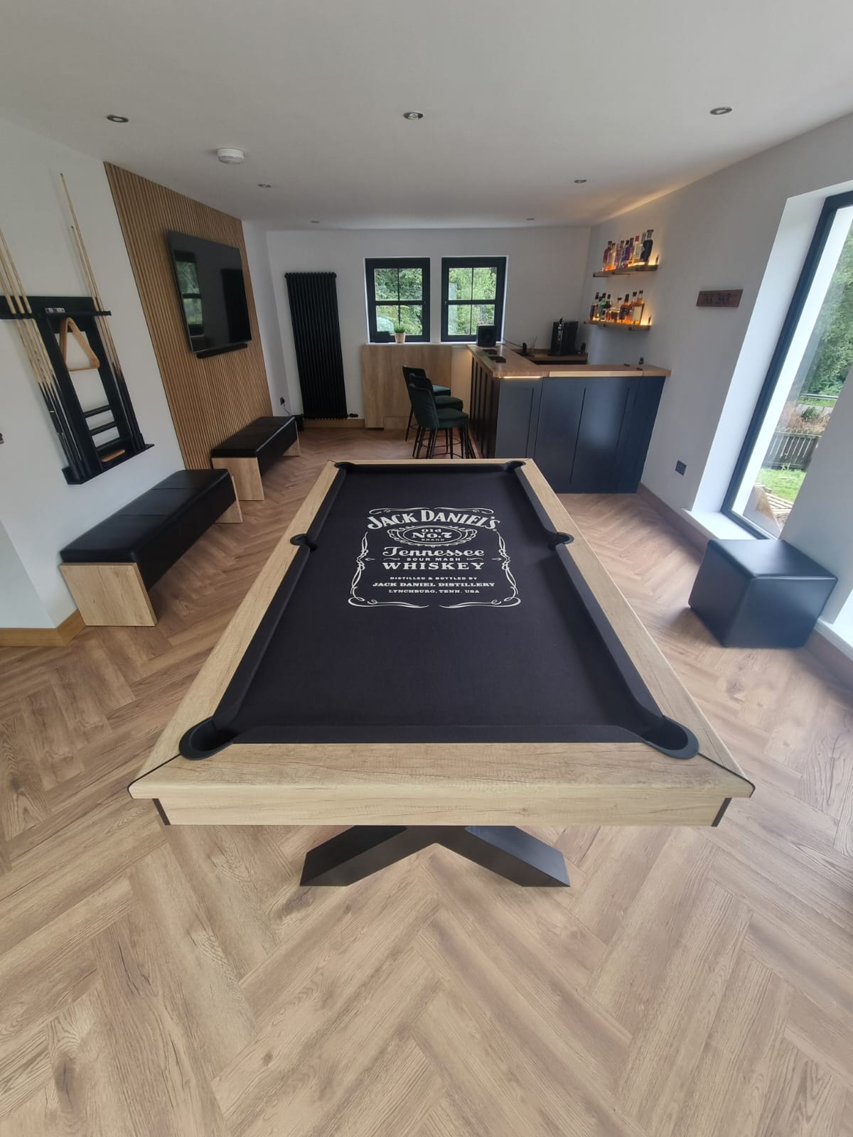 FMF Xcalibur slate bed pool dining table