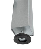 Garlando G-500 Evolution silver legs close-up