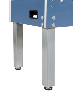Garlando G-500 Weatherproof blue cabinet with aluminium legs and ball return