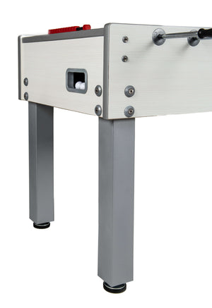 Garlando G-500 Weatherproof white cabinet with aluminium legs and ball return