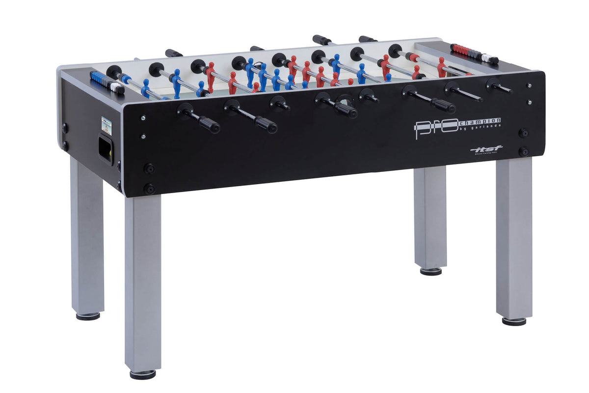 Garlando Pro Champion ITSF football table in black and silver