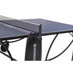Net post on the blue Heemskerk 1850 indoor table tennis table