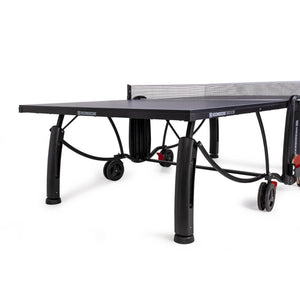 Underframe and legs of the blue Heemskerk 2250 indoor table tennis table