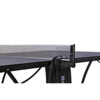 Net post on the blue Heemskerk 2250 indoor table tennis table