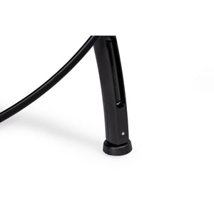 Curved steel leg and foot of the Heemskerk 2250 indoor table tennis table